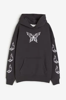 Oversized Hoodie with Motif