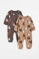 2-pack Patterned Cotton Pajamas