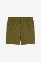 Regular Fit Linen-blend Shorts