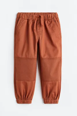 Loose Fit Cotton Twill Joggers