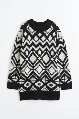 MAMA Jacquard-knit Sweater