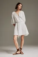 Tie-belt Muslin Dress