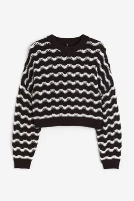 H&M+ Pointelle-knit Sweater