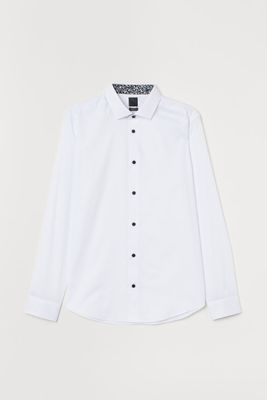 Chemise Slim Fit en coton premium