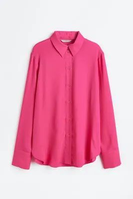 Pointed-collar Shirt