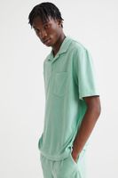Relaxed Fit Terry Polo Shirt