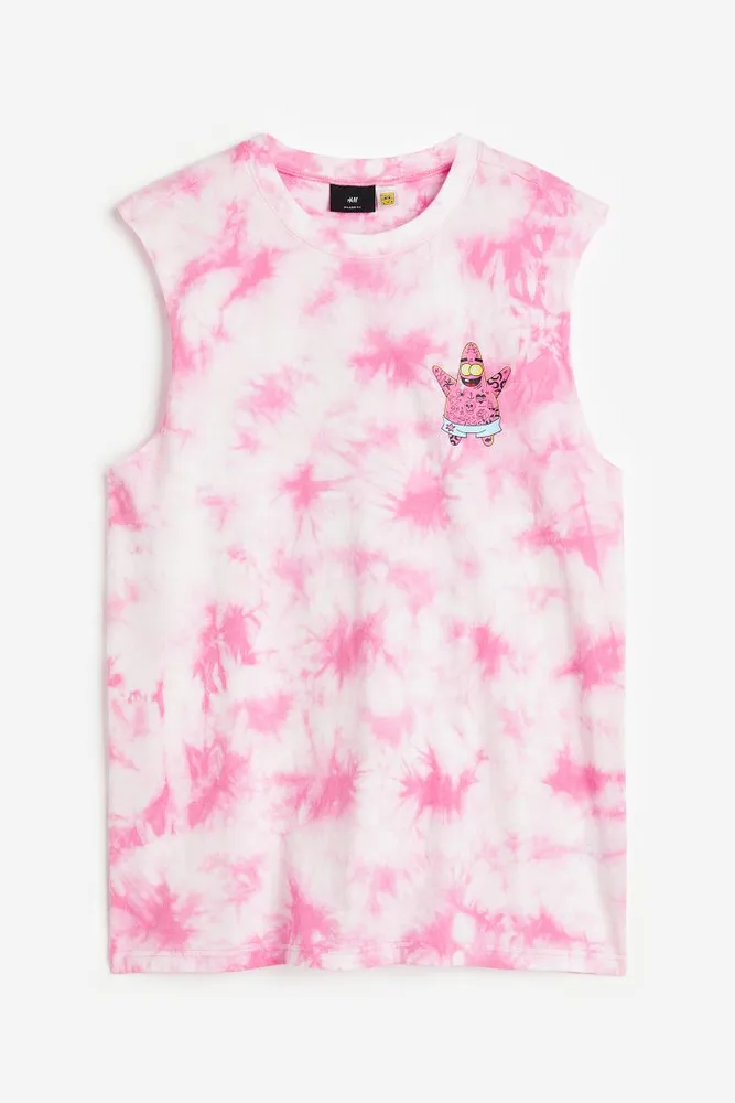 Tank Top with Printed Design