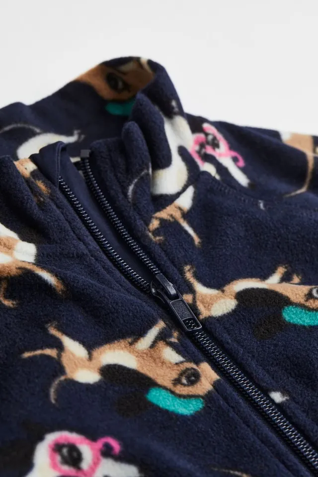 H&M Patterned Fleece Jacket