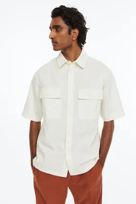 Regular Fit Linen-blend Shirt