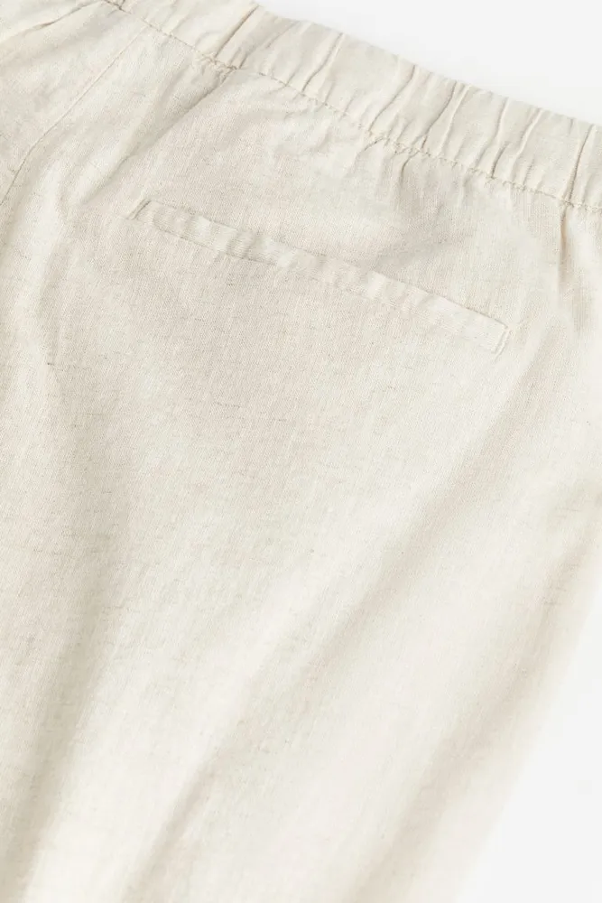 Regular Fit Linen-blend Pants