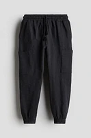 Slub Jersey Cargo Joggers