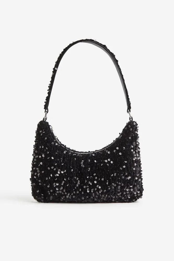 Chanel - Black and Silver Sequin Mini Flap Bag Silver Hardware | Story +  Rain