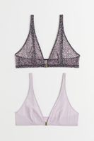 2-pack Soft-cup Mesh Bras