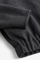 Oversized Wool-blend Bomber Jacket