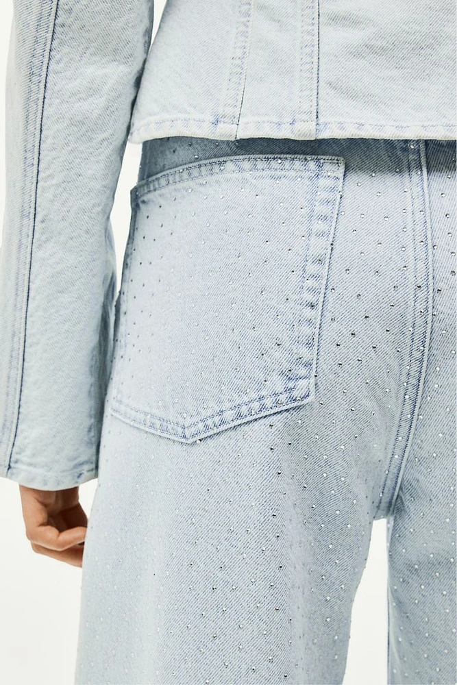 Rhinestone-embellished Jeans