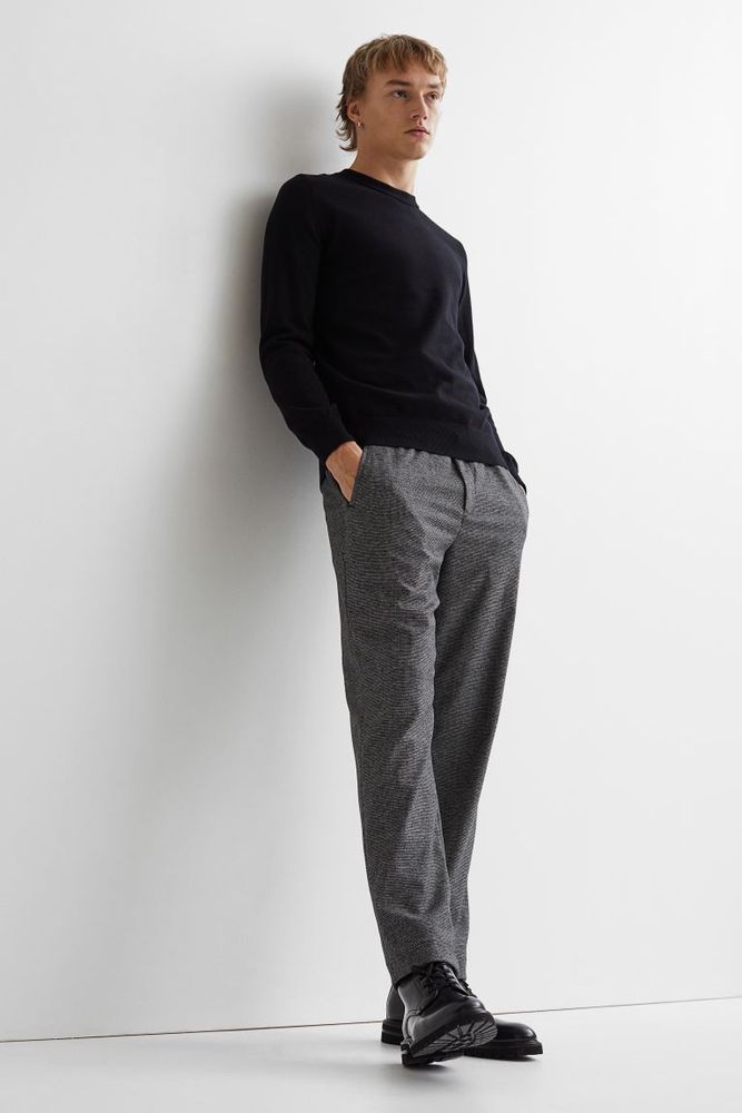 Slim Fit Fine-knit Cotton Sweater