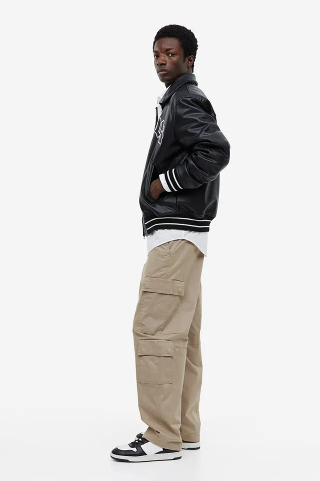 Faded baggy cargo pant Loose tapered fit, Djab