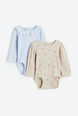 2-pack Puff-sleeved Bodysuits
