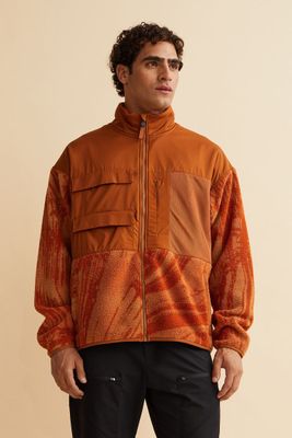 Regular Fit Fleece Sports Jacket