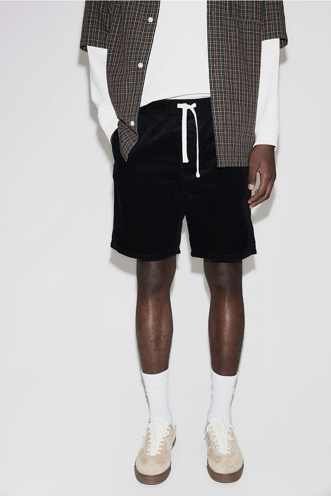 Regular Fit Corduroy Shorts