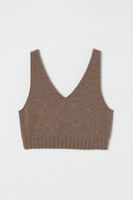Fine-knit Crop Sweater Vest
