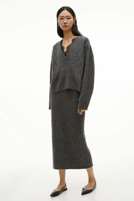 Cable-knit Skirt