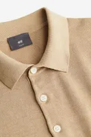 Slim Fit Fine-knit Polo Shirt