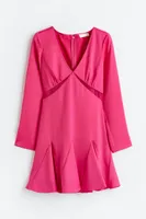 Crêped Satin Dress