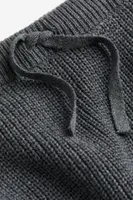 Rib-knit Cotton Pants