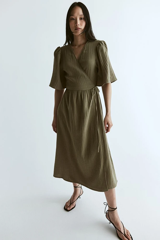 Muslin Wrap Dress