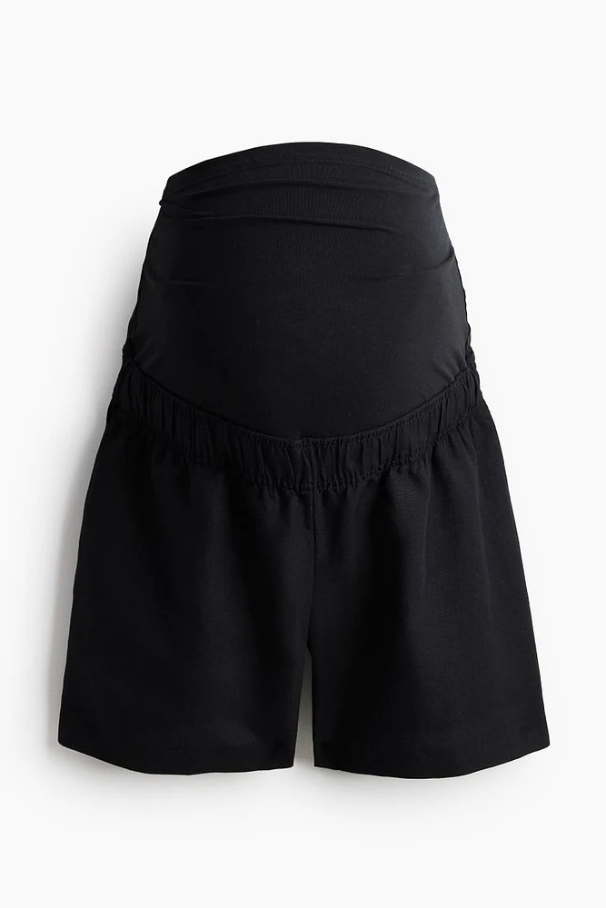 MAMA Linen-blend Shorts