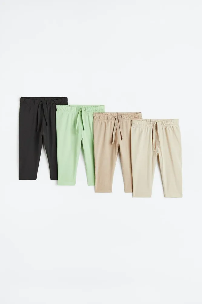 Lot de 4 pantalons jogging en jersey coton