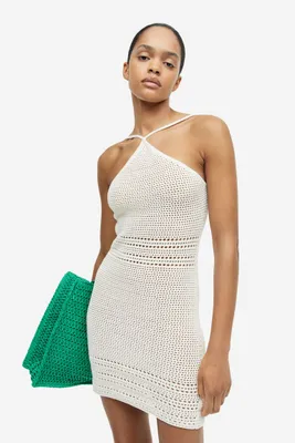 Crochet-look Dress
