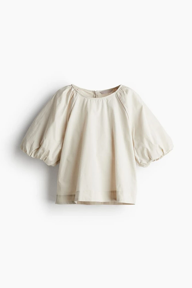 Puff-sleeved Blouse