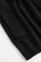 Fine-knit Cardigan with Tie Belt