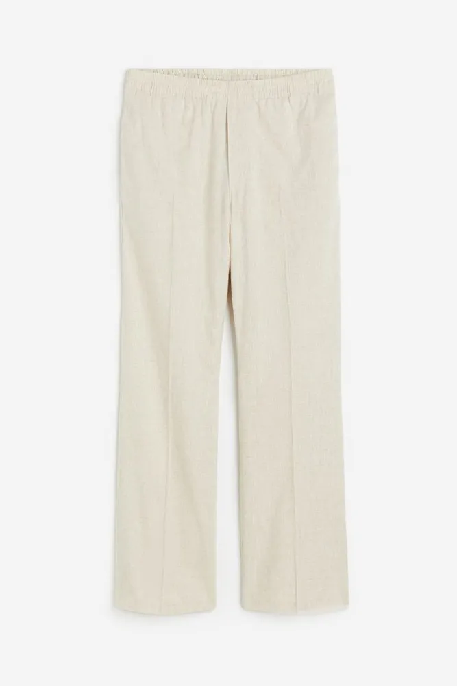 Loose Fit Linen-blend Pants