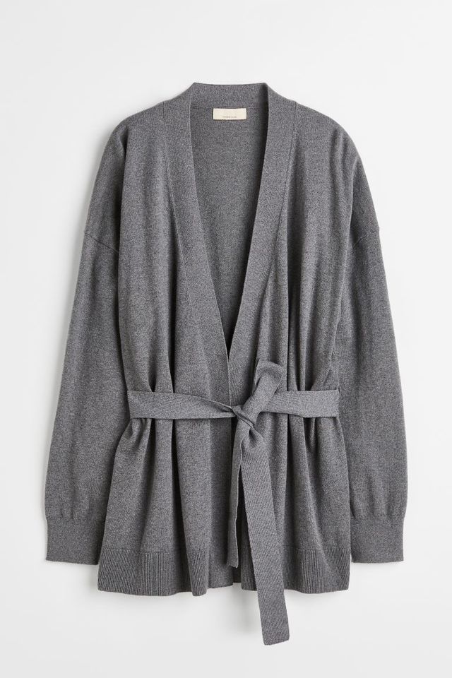 Button-Up Cashmere-Blend Cardigan Sweater