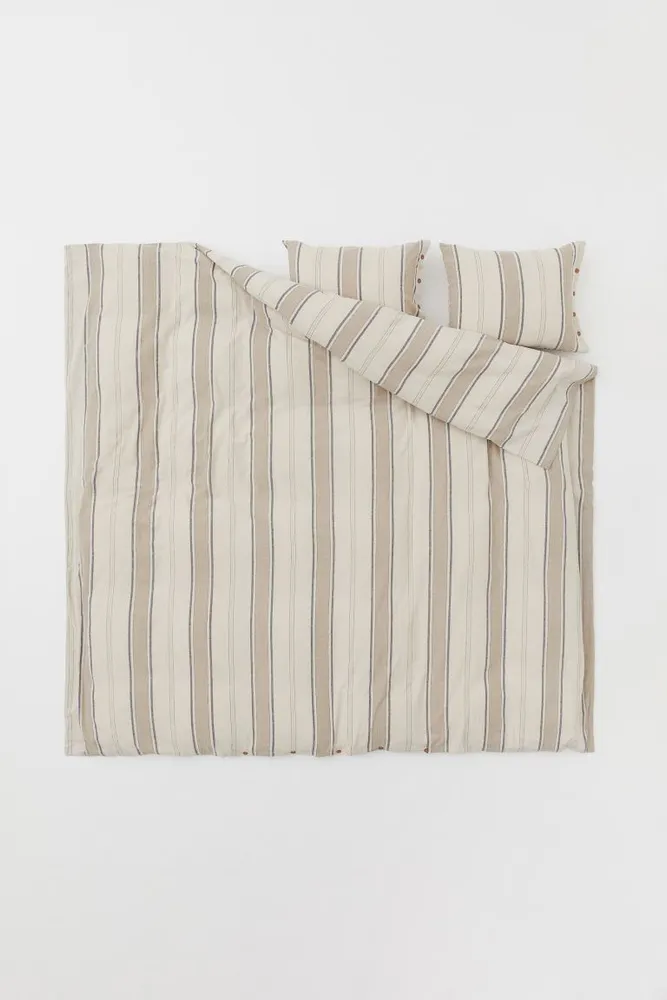 Linen-blend Duvet Cover Set