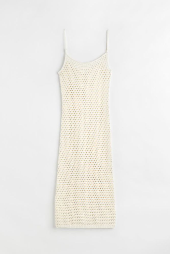 Pointelle-knit Dress