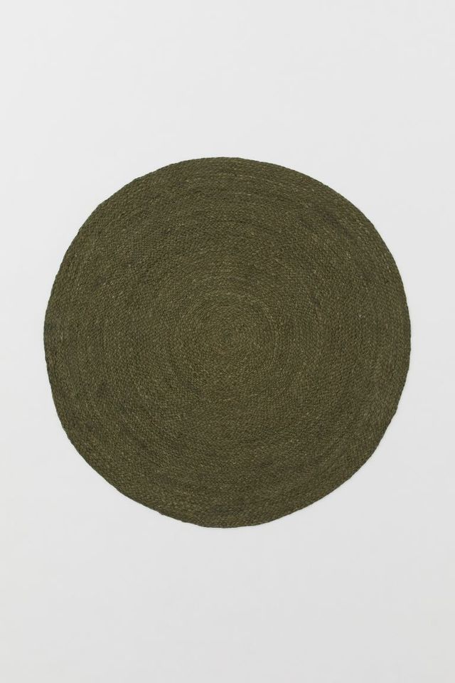 20x34 Antimicrobial Bath Rug Olive Green - Threshold