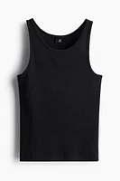 Slim Fit Ribbed Tank Top