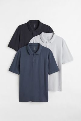 3-pack Regular Fit Polo Shirts