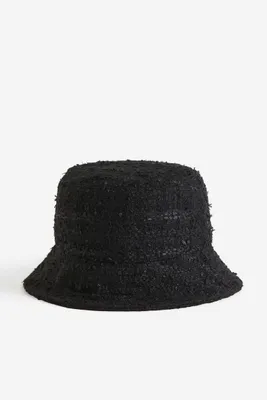 Textured-weave Bucket Hat