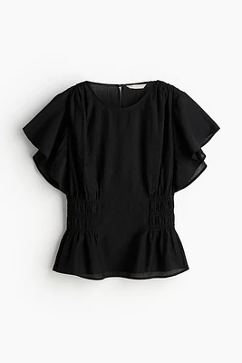 Textured-weave Blouse