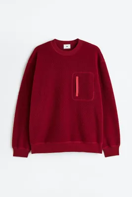 Relaxed Fit Pile Sweatshirt