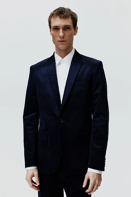 Slim Fit Velvet Jacket