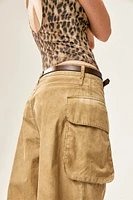 Wide-leg Cargo Pants