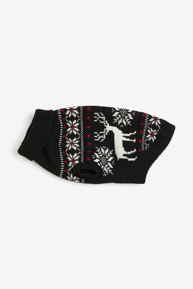 Jacquard-knit Dog Sweater