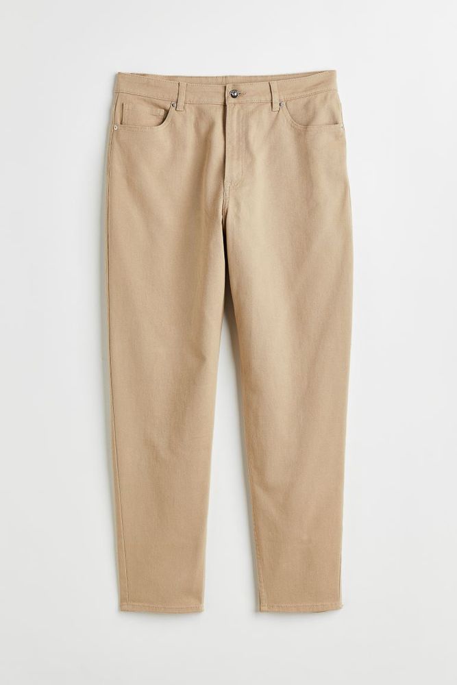 H&M+ Mom Loose Fit Twill Pants