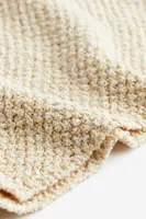 Glittery Textured-knit Skirt